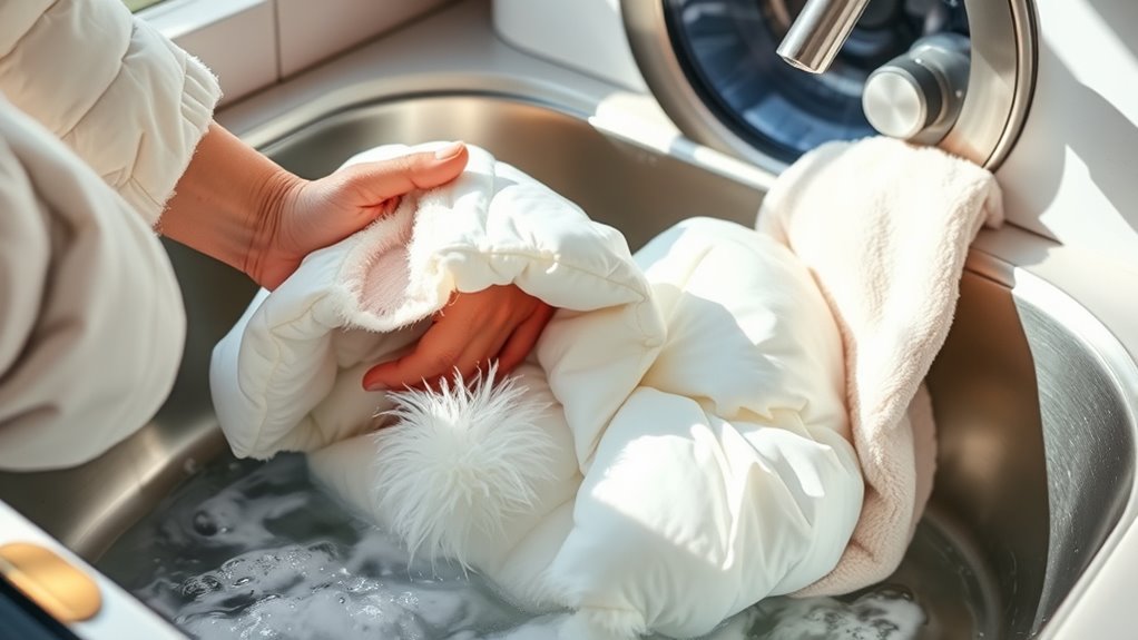 gentle drying preserves loft