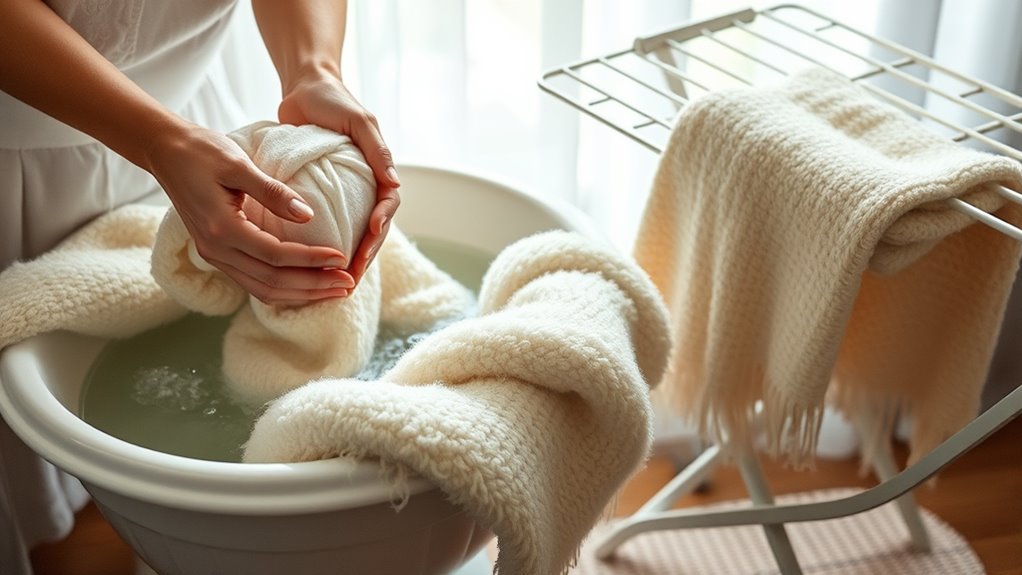 gentle washing preserves softness