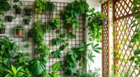 indoor plant trellis options