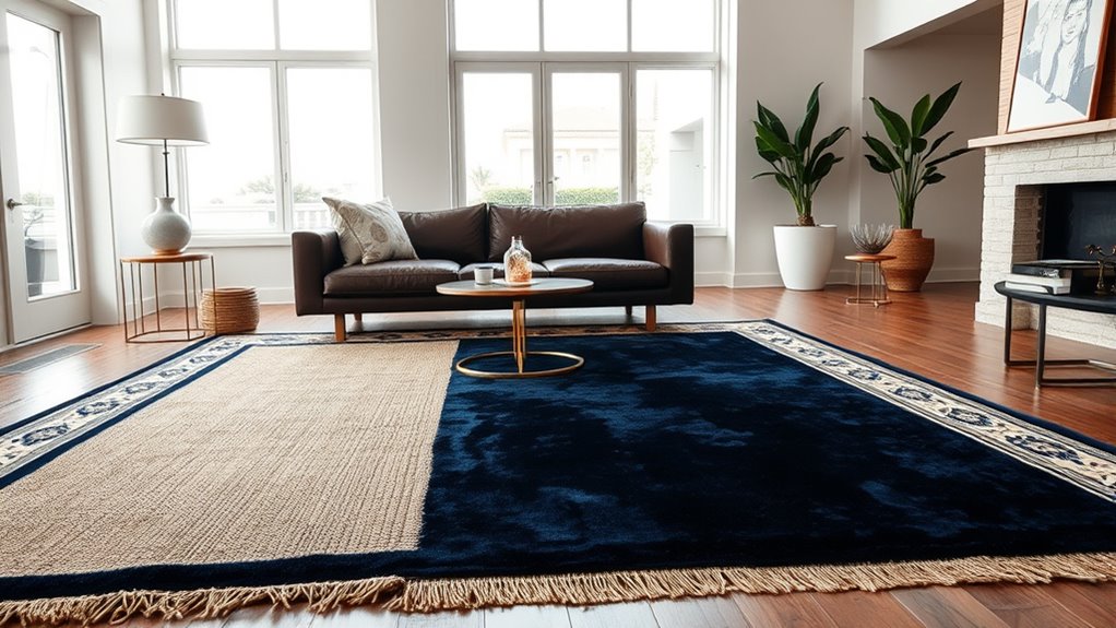 layered rug design techniques