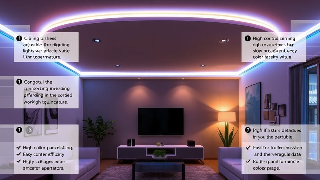 lighting options and features