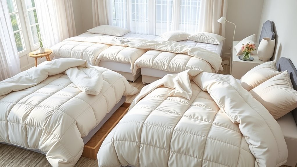 lightweight comforters for year round
