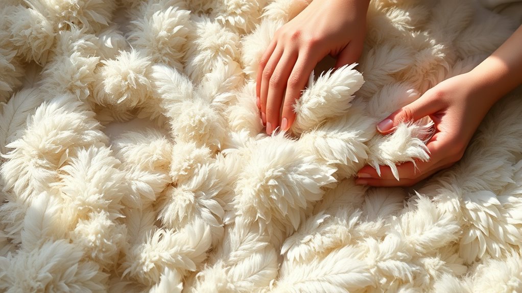 loosen clumps sift fluff