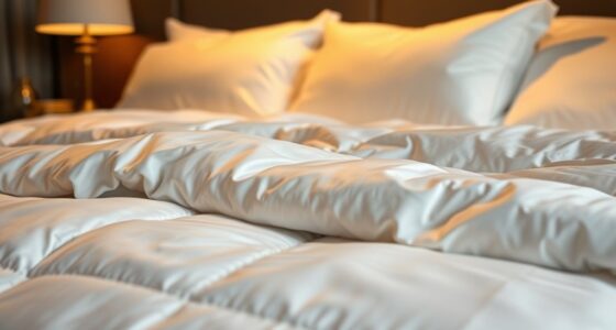 luxurious hotel style featherbeds