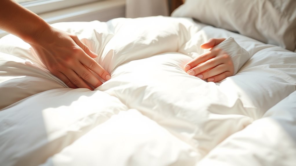 maintain comforter fluffiness regularly