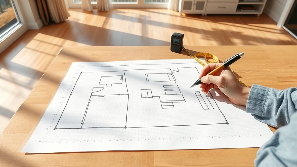 measure sketch organize plan