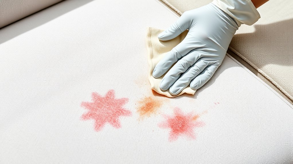 microfiber and cotton stain removal