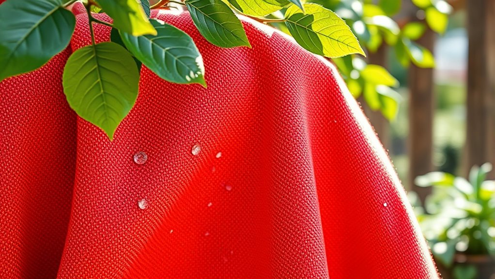 mildew damages outdoor fabrics