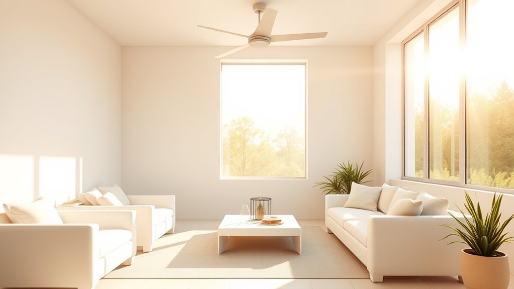 minimalist cool airy living