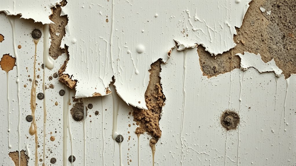 moisture causes peeling paint