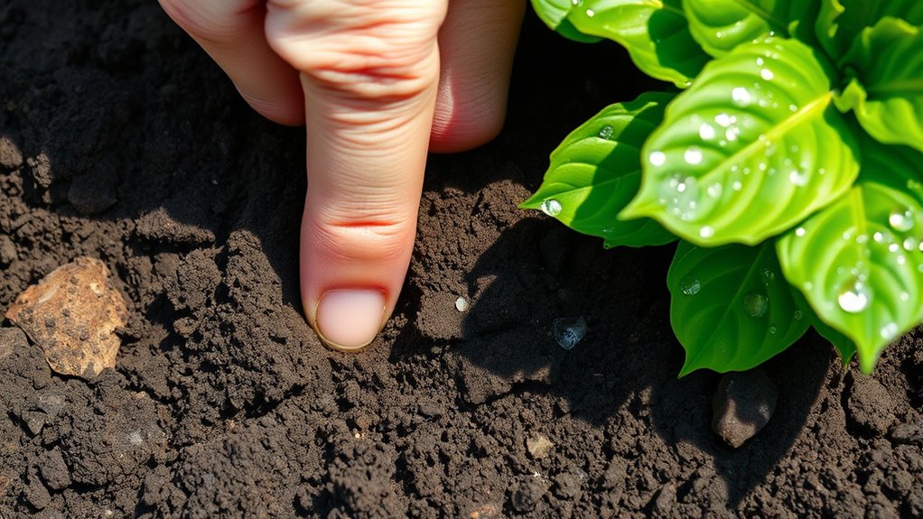 monitor soil moisture signs