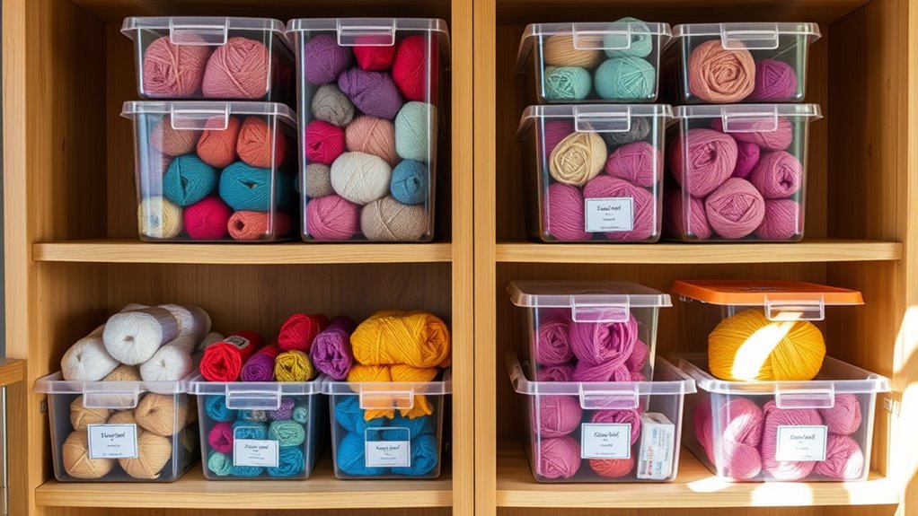 organized protected yarn storage