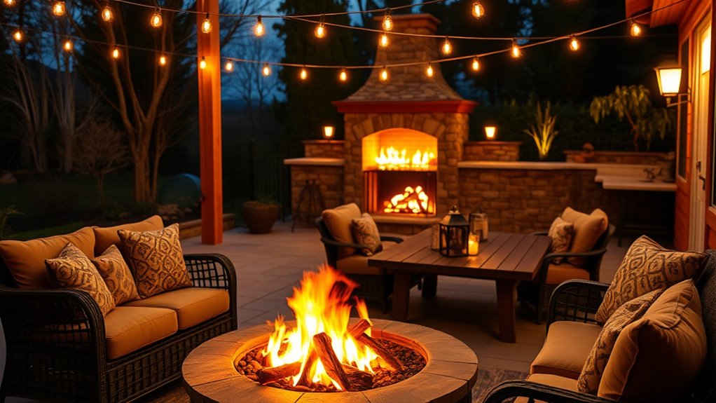 outdoor fire feature design