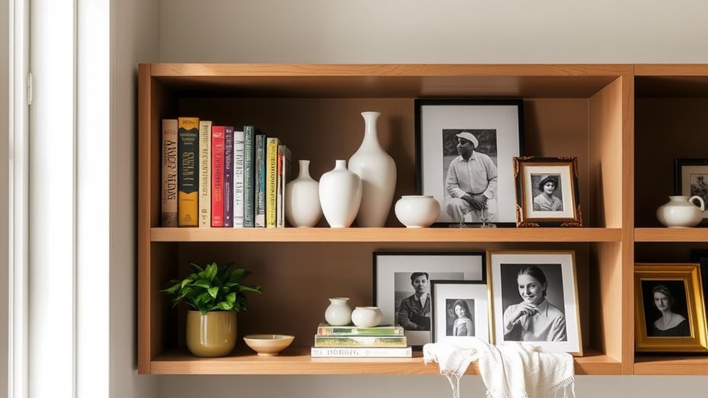 personalized artistic shelf displays