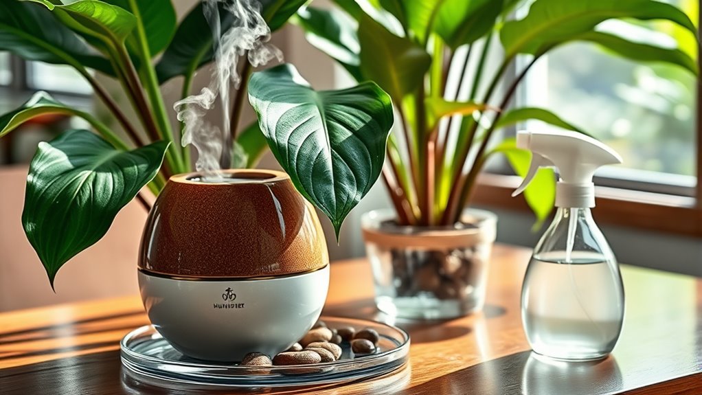 place plants near moisture sources