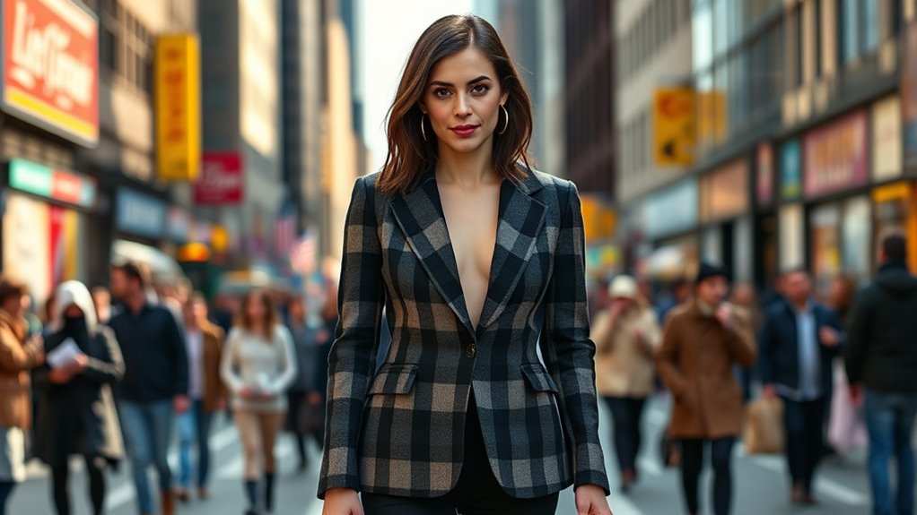 plaid bold edgy versatile style