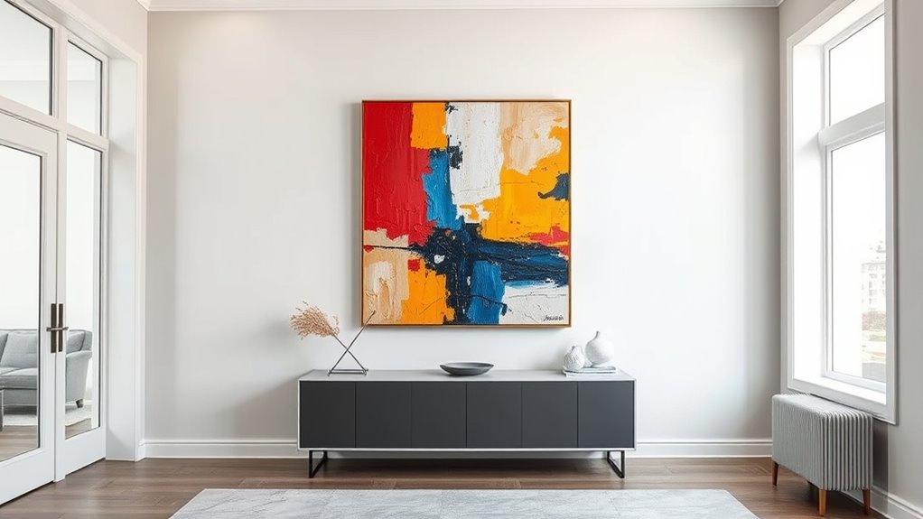 position art at eye level