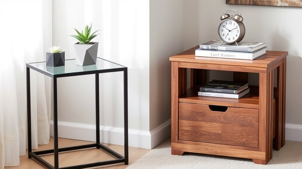 practical and functional side tables