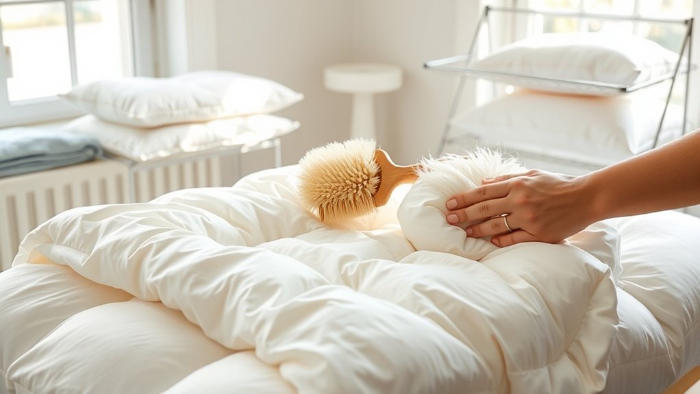 proper down storage tips