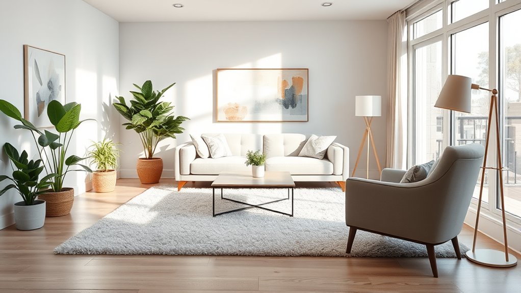 rearranged furniture improves flow