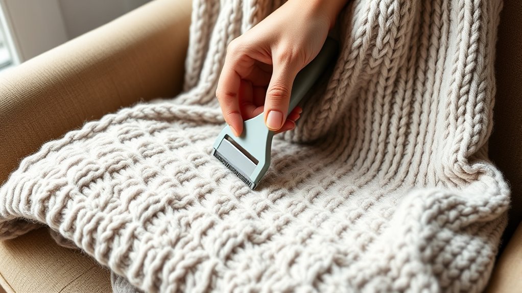 remove pills and fibers