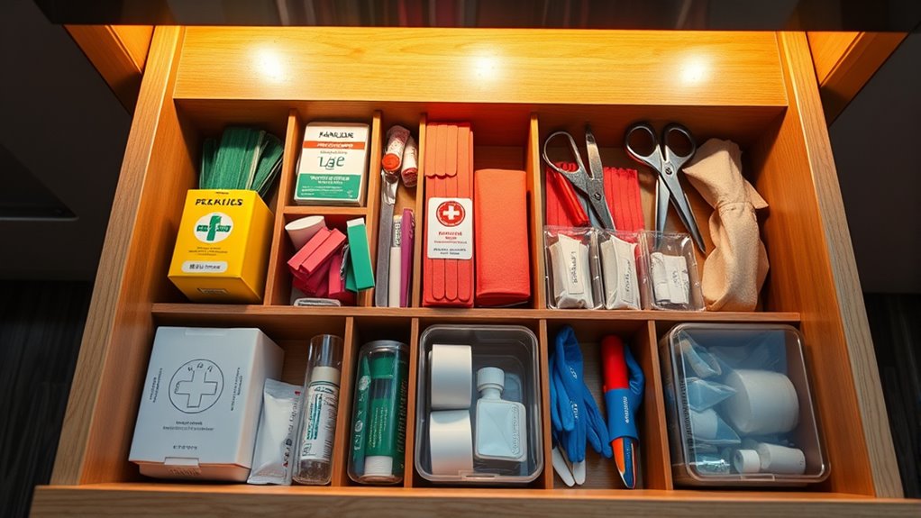 safe accessible first aid storage