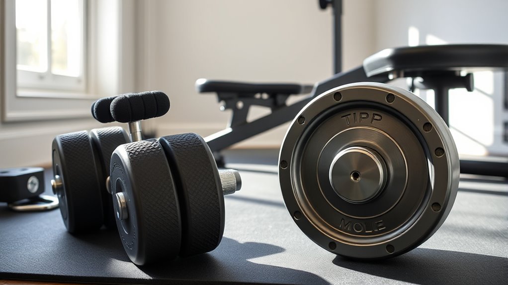 safe organized workout space