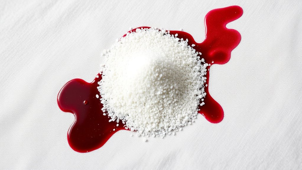 salt absorbs red wine