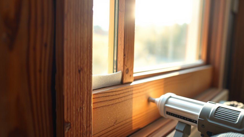 seal gaps for noise reduction