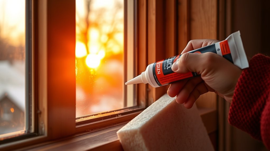 seal gaps with temporary fixes