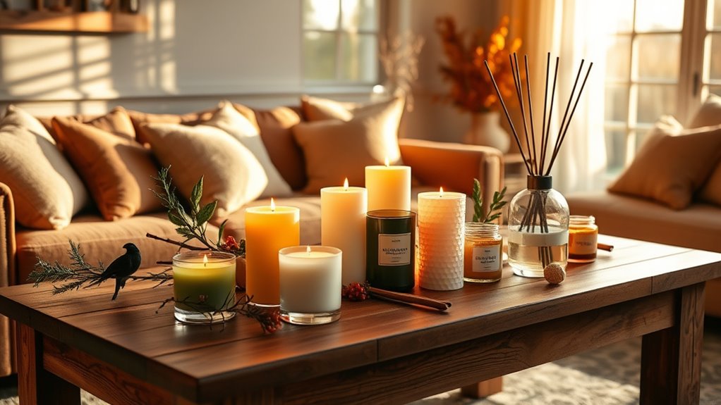 seasonal scents create cozy ambiance