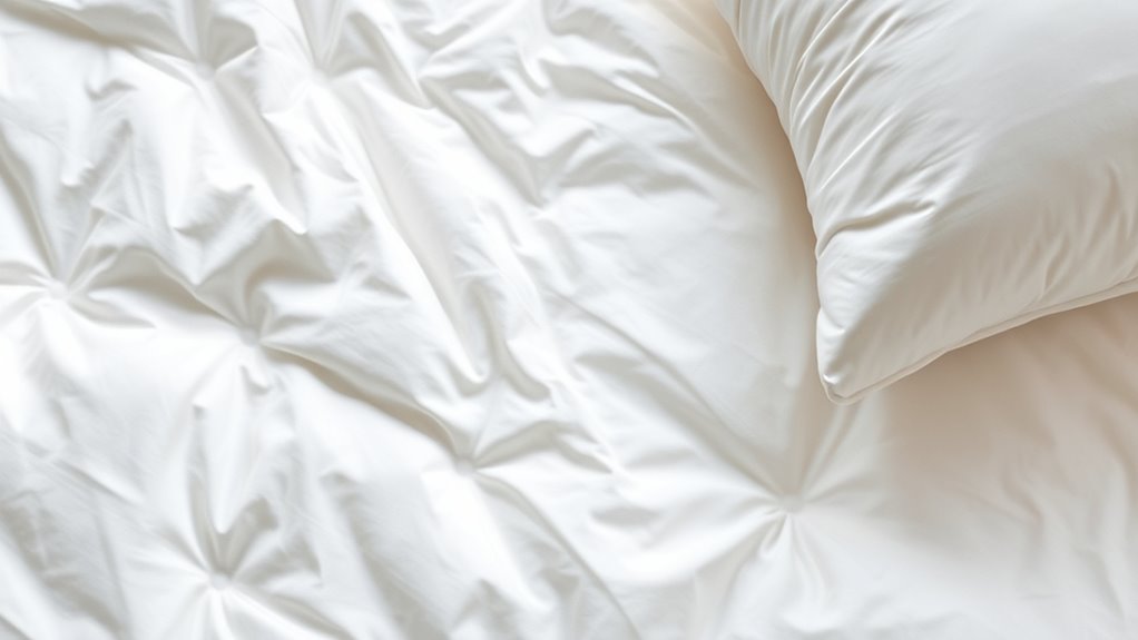 smooth and fluff the bed