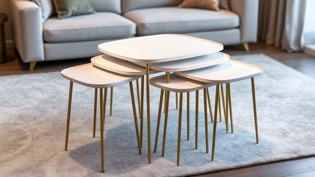 space saving stylish nesting tables