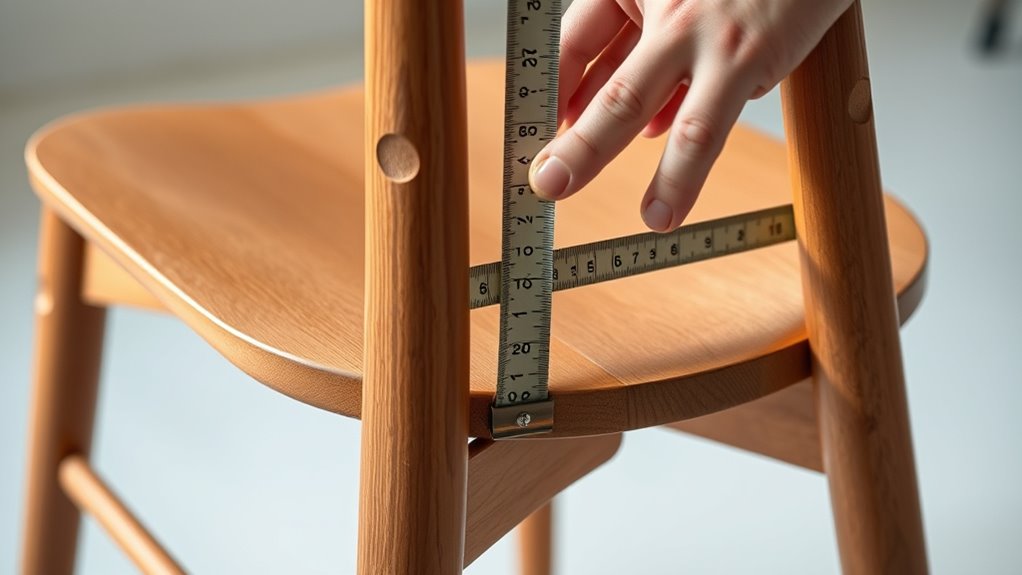 standard ergonomic chair dimensions