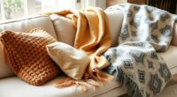 stylish and comfy couch throws