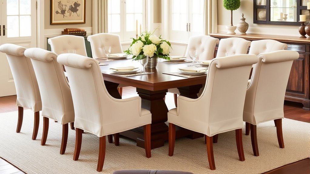 stylish comfortable slipcovered chairs