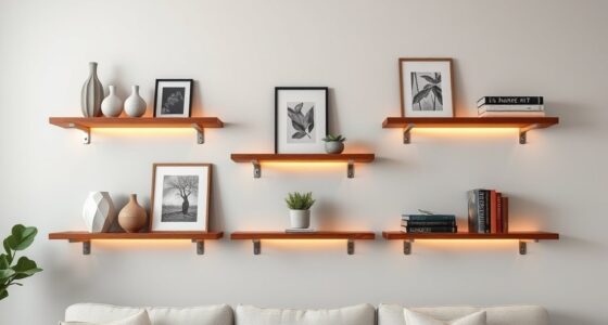 stylish functional wall shelves