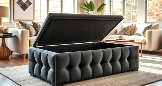 stylish multi functional storage ottomans