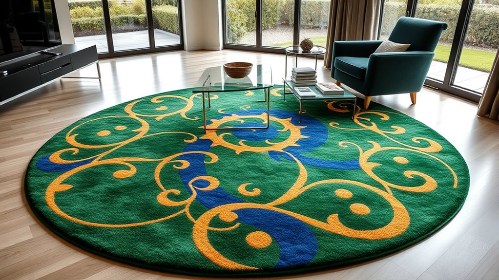 top round rug selections
