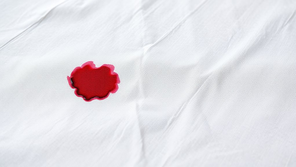 treat stains promptly carefully