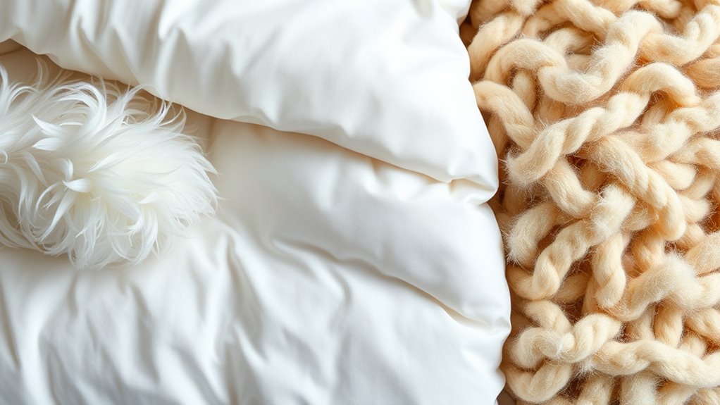 types of comforter fillings