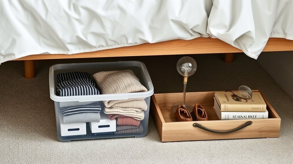 under bed seasonal storage organization