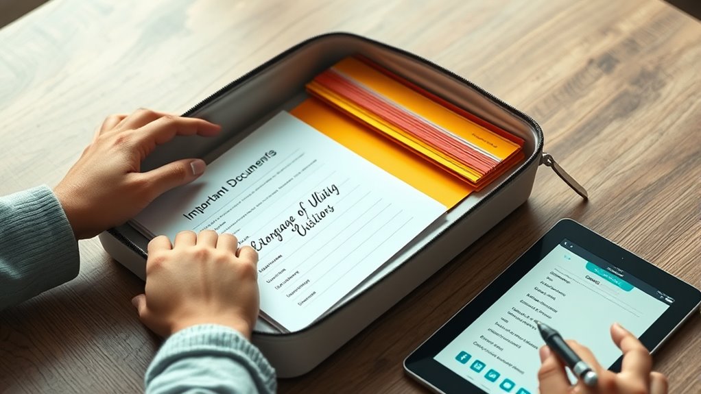 update contacts and documents