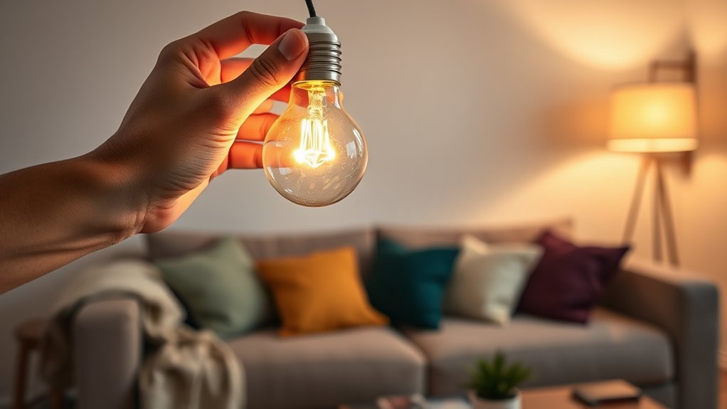 upgrade to energy efficient lighting