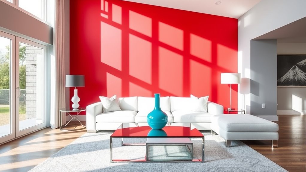 use bold contrasting colors