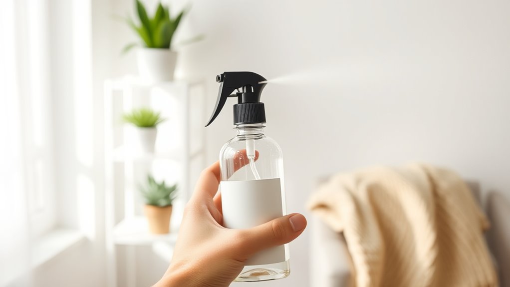 use light water based sprays