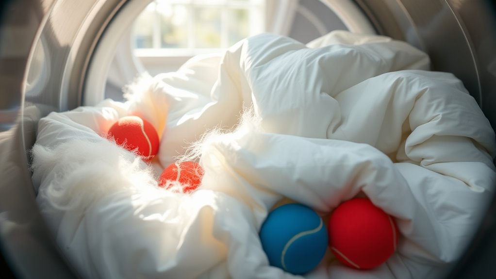 use tennis or dryer balls