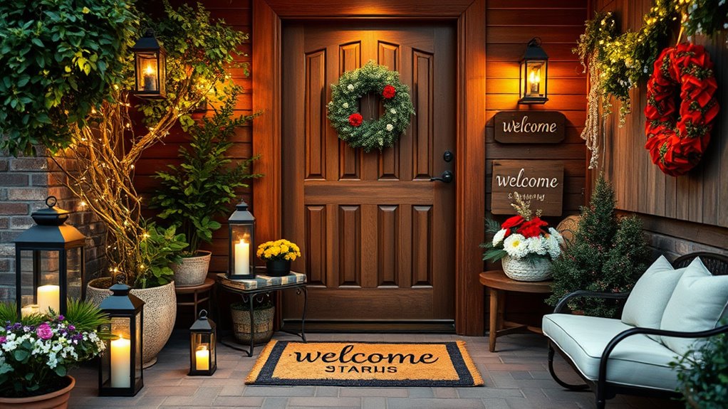 warm welcoming guest entrance
