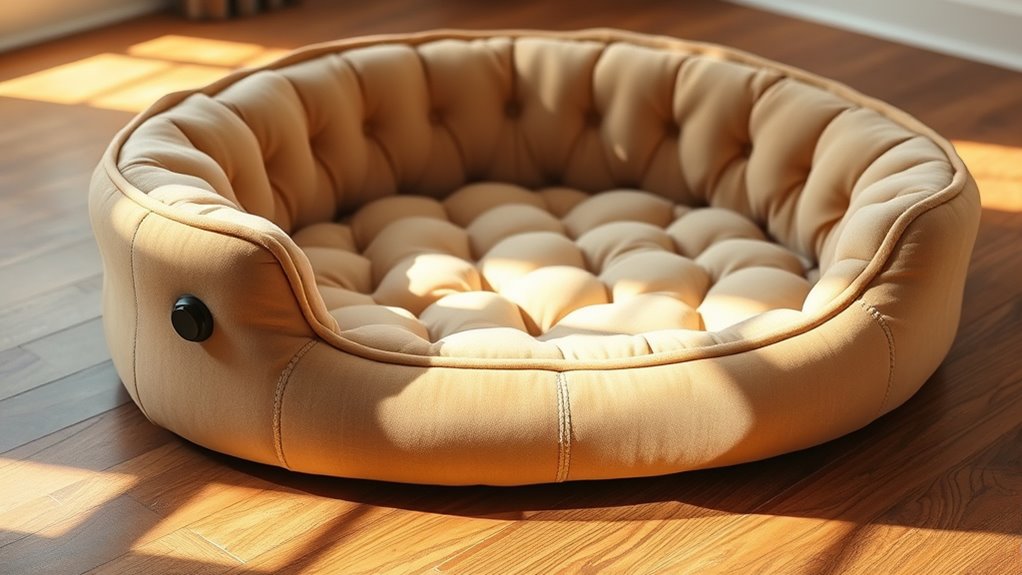 heated pet bed features