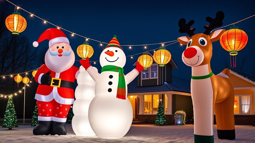 large holiday inflatable decorations
